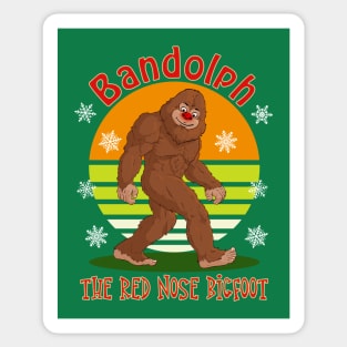 Bandolph The Red Nose Bigfoot Sticker